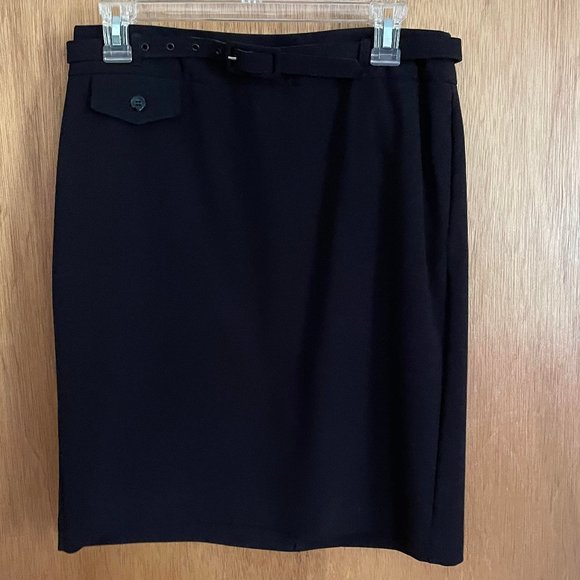 Two skirts in brown and black size 8 petite - Picture 2 of 6